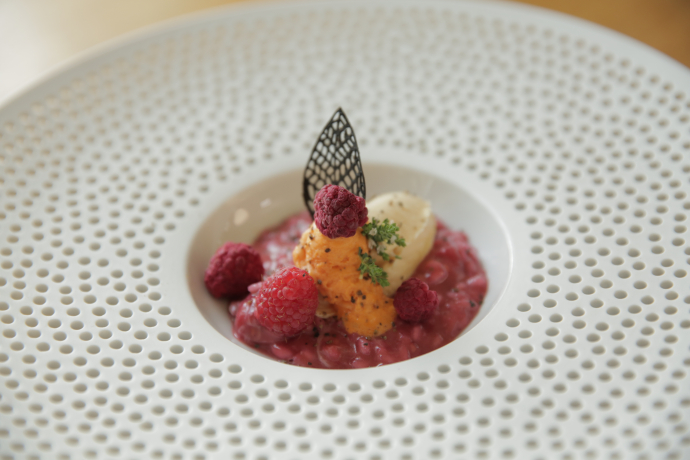 Himbeerrisotto