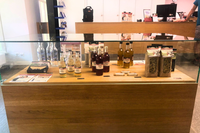 Vitrine in Davos Platz