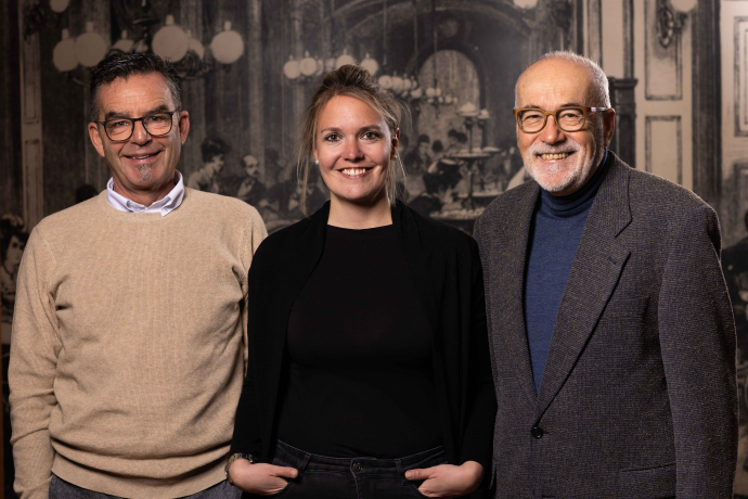 Die heutige Geschäftsleitung (von links nach rechts: Jürg Rudin, Sabina Cloesters, Daniel Badilatti Die heutige Geschäftsleitung