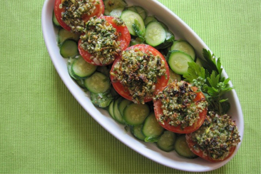 Zucchini-Tomaten-Gratin